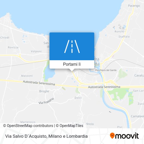 Mappa Via Salvo D´Acquisto