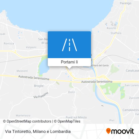 Mappa Via Tintoretto