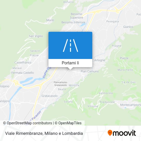Mappa Viale Rimembranze