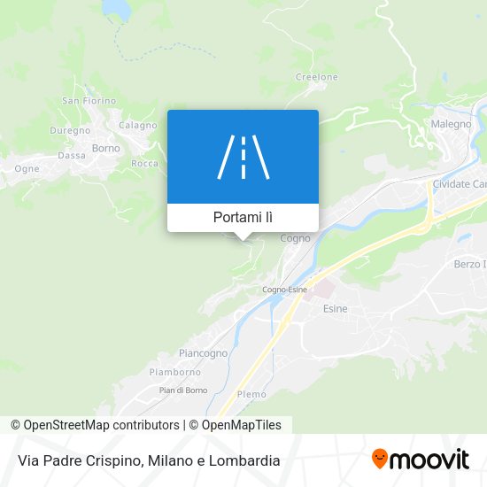 Mappa Via Padre Crispino
