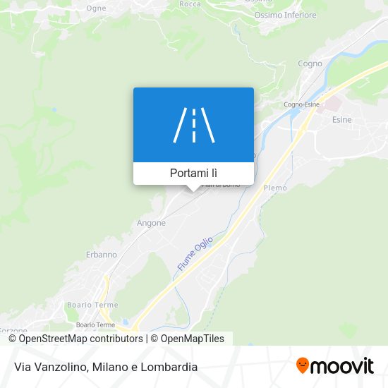 Mappa Via Vanzolino