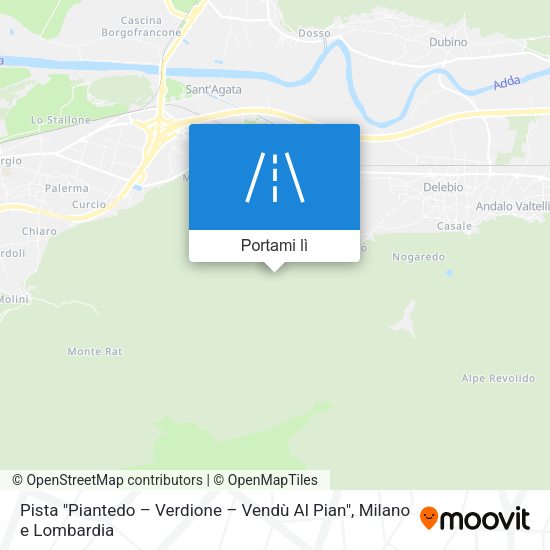 Mappa Pista "Piantedo – Verdione – Vendù Al Pian"