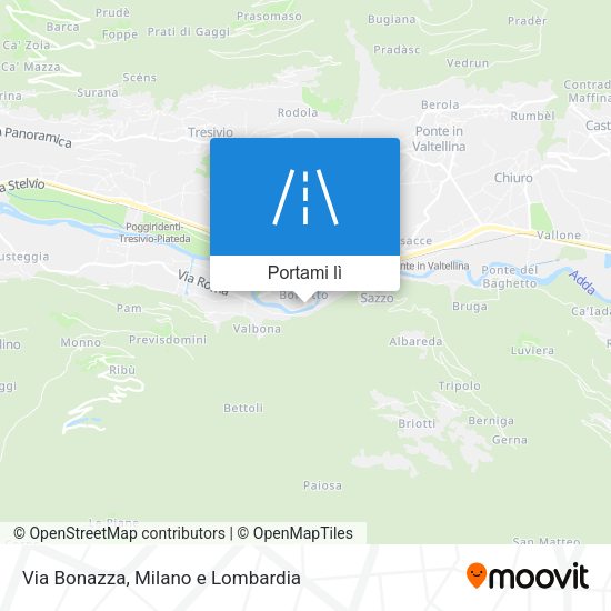 Mappa Via Bonazza