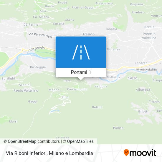 Mappa Via Riboni Inferiori