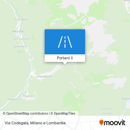 Mappa Via Codegala