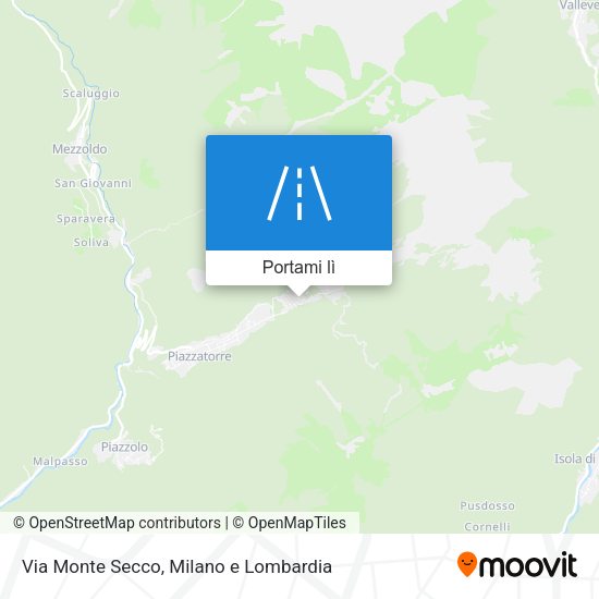 Mappa Via Monte Secco