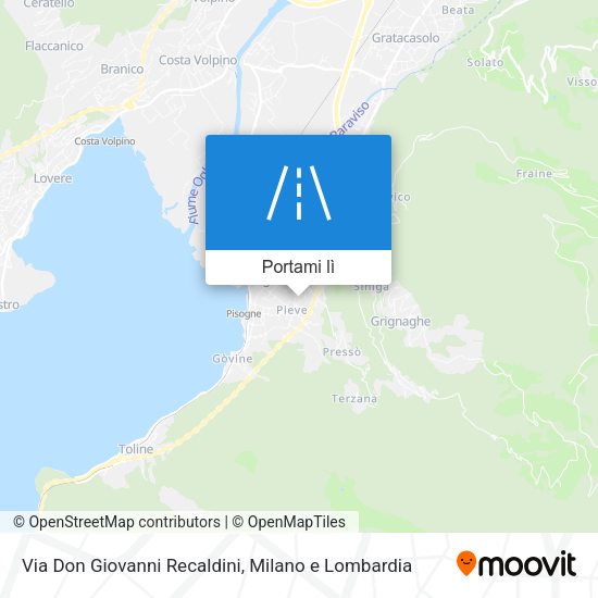 Mappa Via Don Giovanni Recaldini