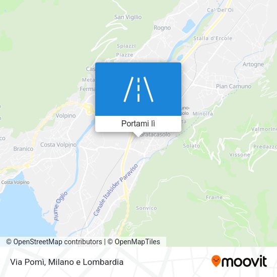 Mappa Via Pomì