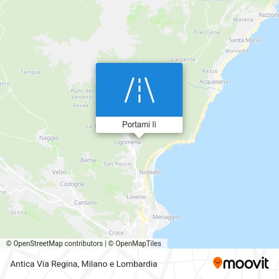 Mappa Antica Via Regina