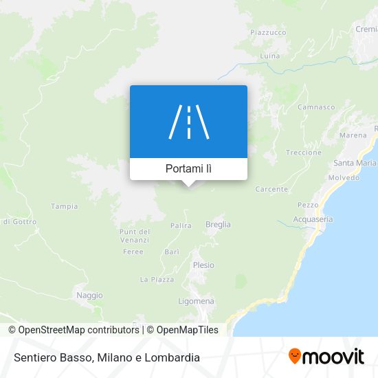 Mappa Sentiero Basso