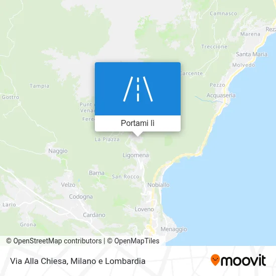 Mappa Via Alla Chiesa