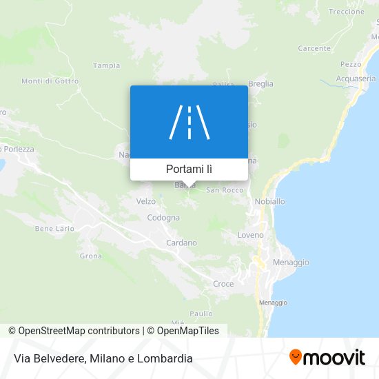 Mappa Via Belvedere