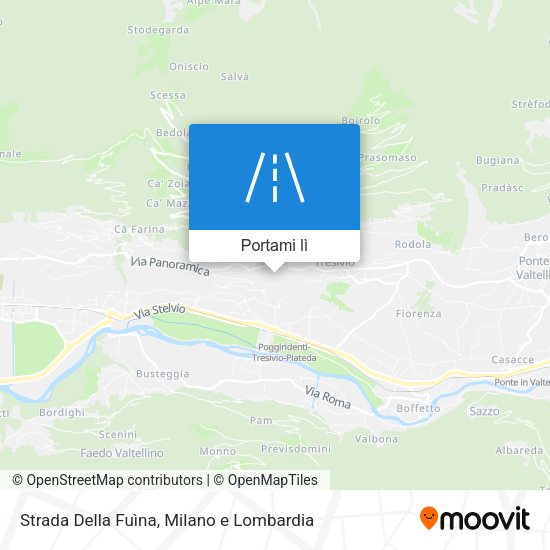 Mappa Strada Della Fuìna