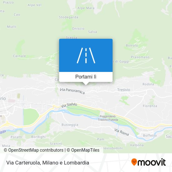 Mappa Via Carteruola