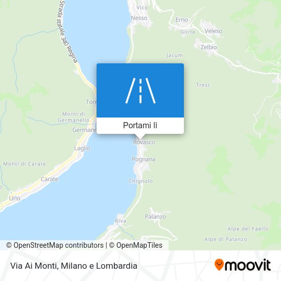 Mappa Via Ai Monti