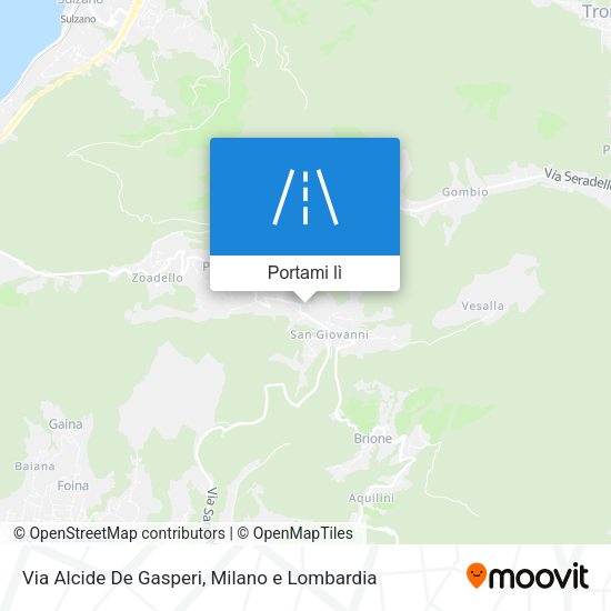 Mappa Via Alcide De Gasperi