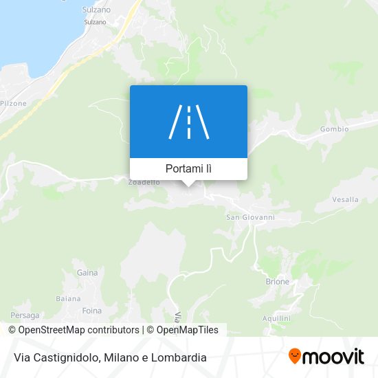 Mappa Via Castignidolo