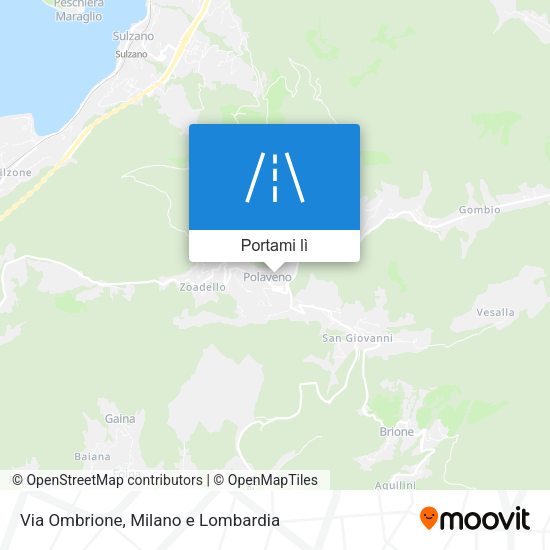 Mappa Via Ombrione