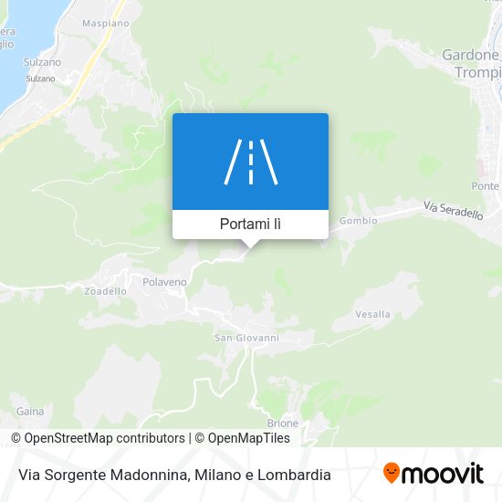 Mappa Via Sorgente Madonnina