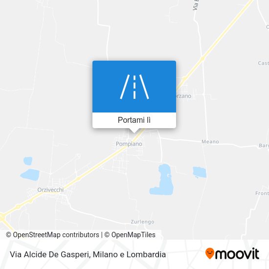 Mappa Via Alcide De Gasperi