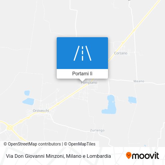 Mappa Via Don Giovanni Minzoni