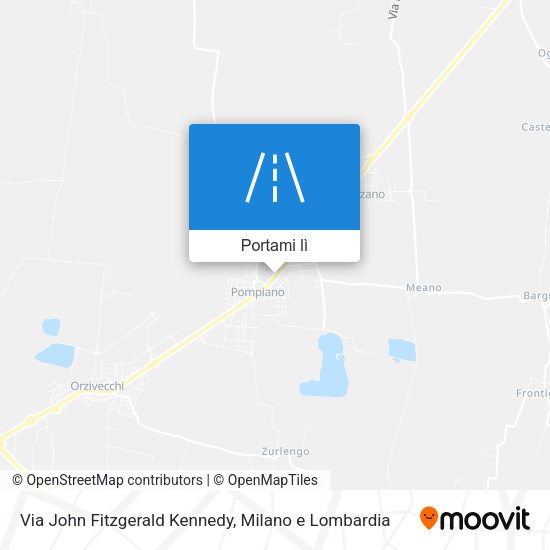 Mappa Via John Fitzgerald Kennedy