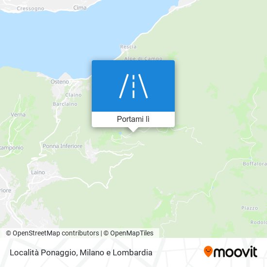 Mappa Località Ponaggio