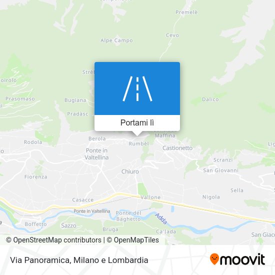 Mappa Via Panoramica