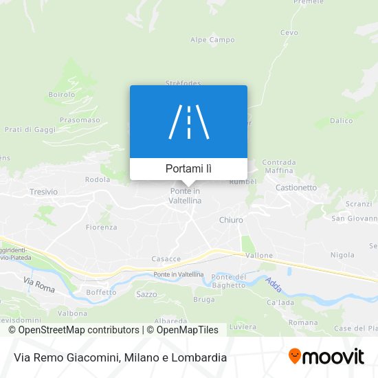 Mappa Via Remo Giacomini