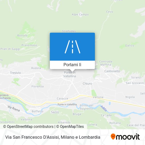 Mappa Via San Francesco D'Assisi