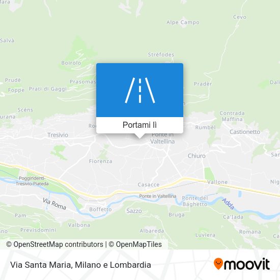 Mappa Via Santa Maria