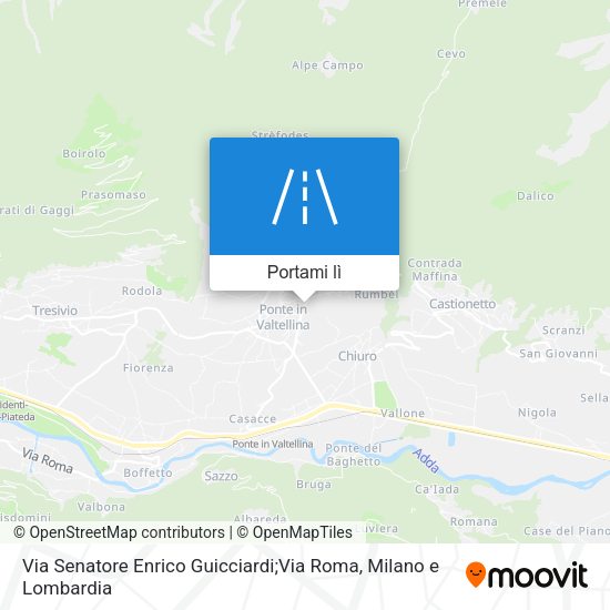 Mappa Via Senatore Enrico Guicciardi;Via Roma