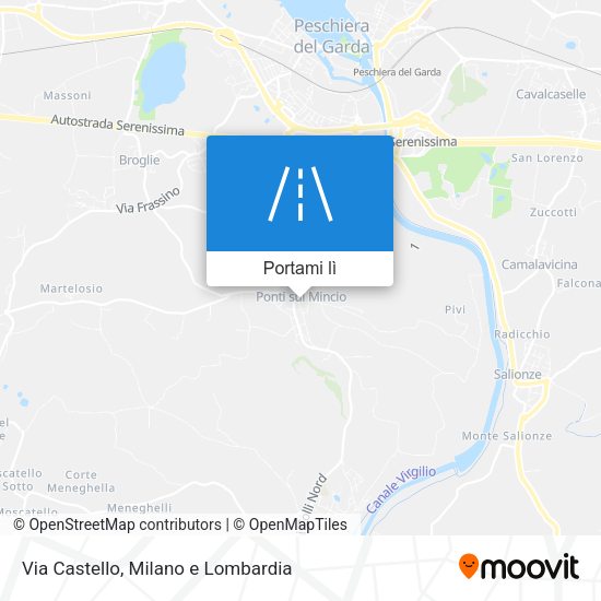 Mappa Via Castello
