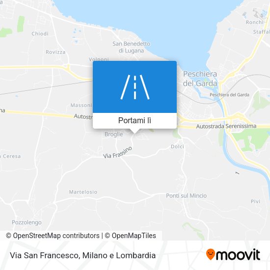Mappa Via San Francesco