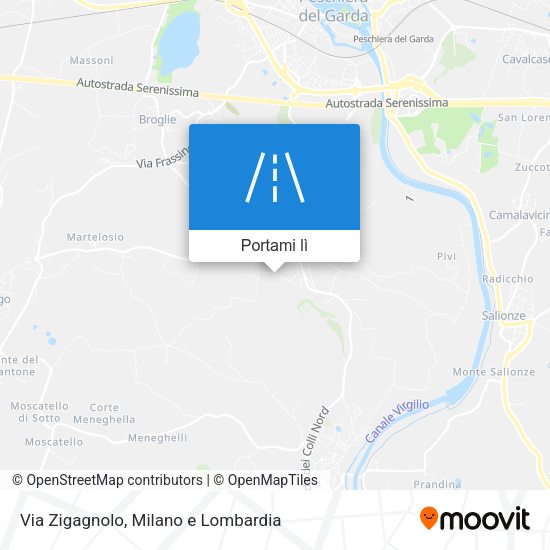 Mappa Via Zigagnolo