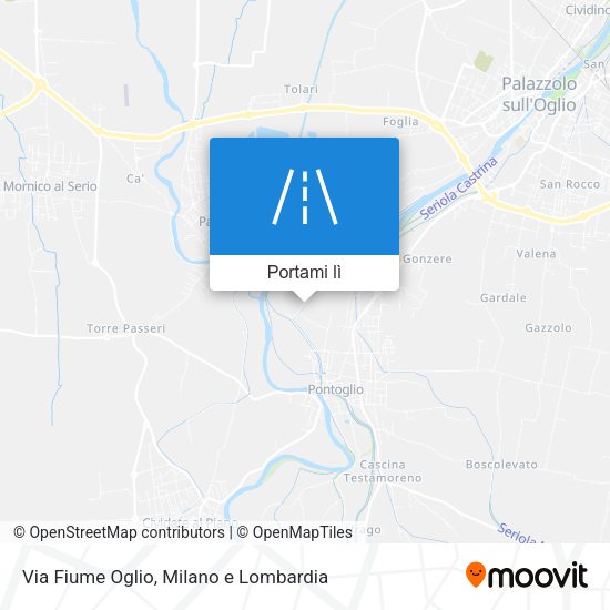Mappa Via Fiume Oglio