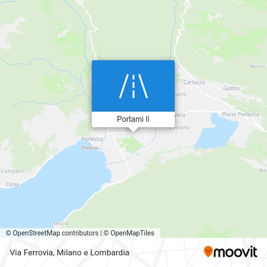 Mappa Via Ferrovia