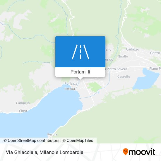 Mappa Via Ghiacciaia