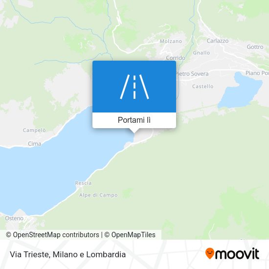 Mappa Via Trieste