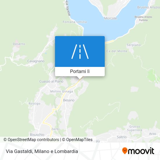 Mappa Via Gastaldi