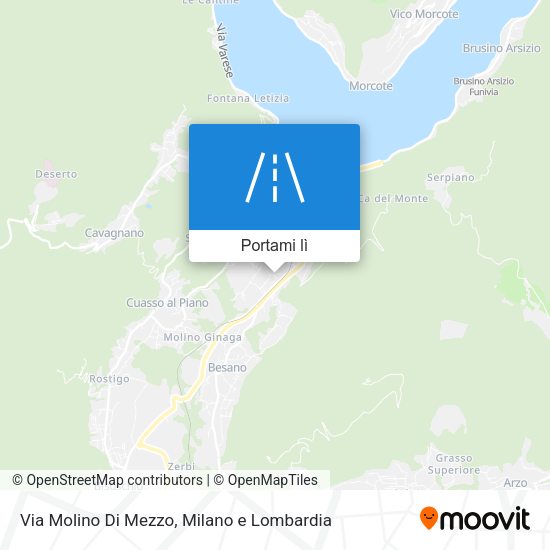 Mappa Via Molino Di Mezzo