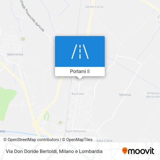 Mappa Via Don Doride Bertoldi