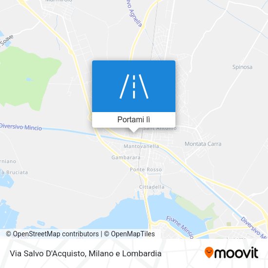 Mappa Via Salvo D'Acquisto