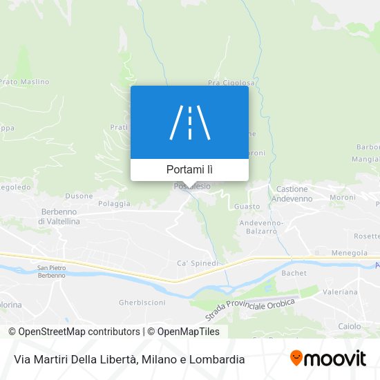 Mappa Via Martiri Della Libertà