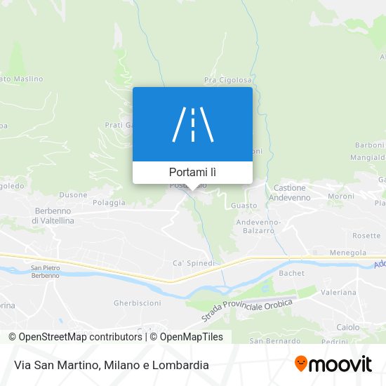 Mappa Via San Martino