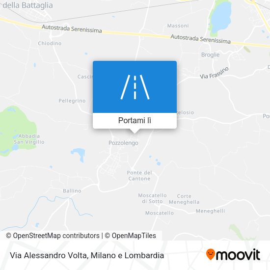 Mappa Via Alessandro Volta