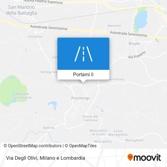 Mappa Via Degli Olivi