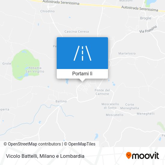 Mappa Vicolo Battelli