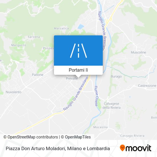 Mappa Piazza Don Arturo Moladori