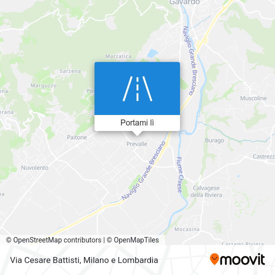 Mappa Via Cesare Battisti